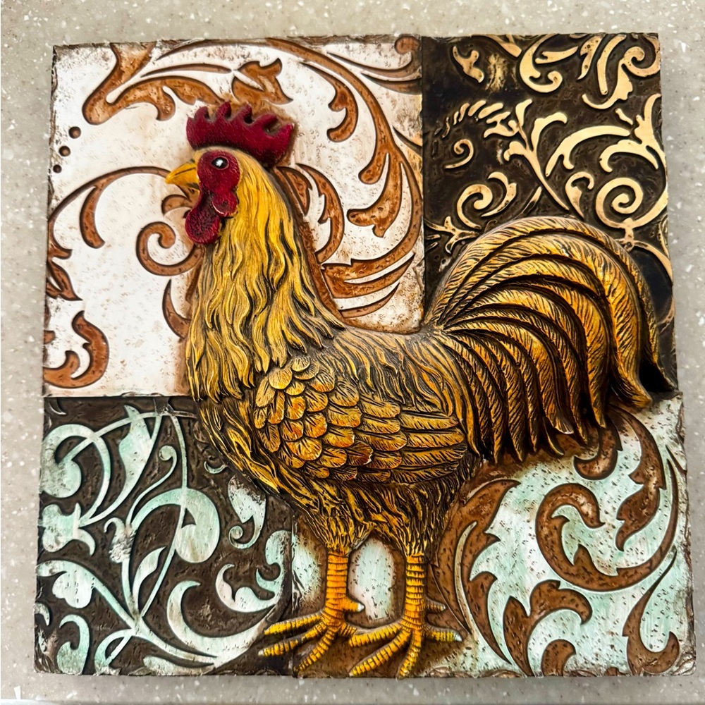 Rooster Hanging. 🐓 9”x9”